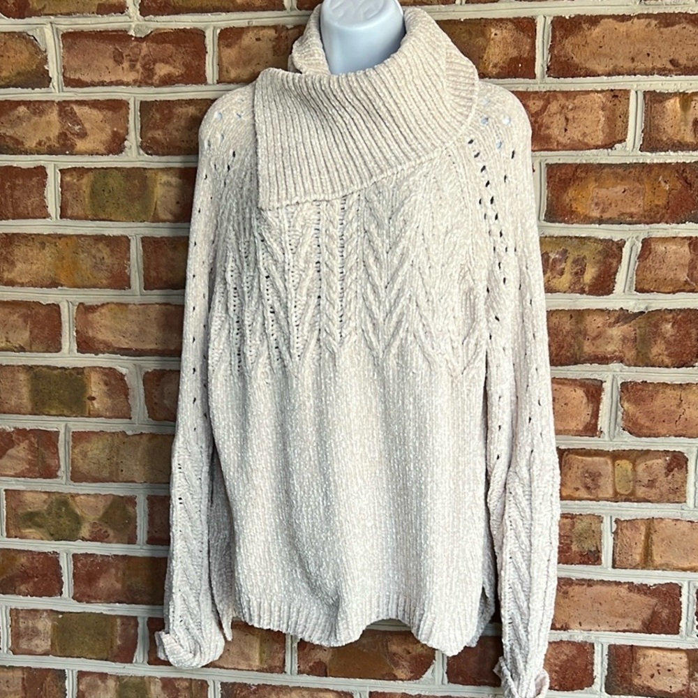 NWT Sundance Cream Cowl Neck Chalet Sweater Small